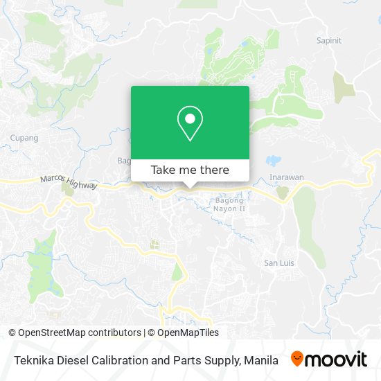 Teknika Diesel Calibration and Parts Supply map