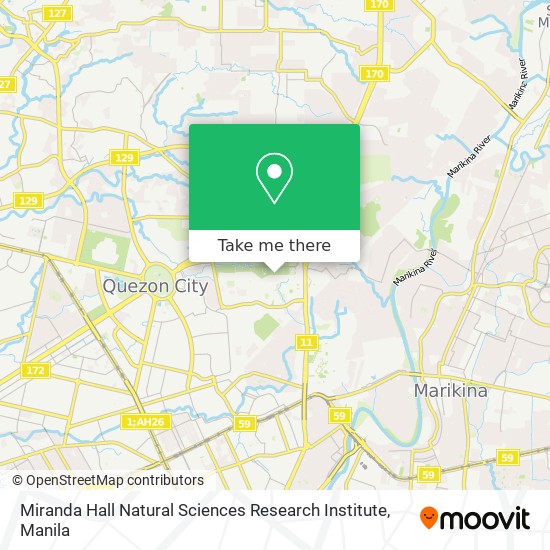 Miranda Hall Natural Sciences Research Institute map