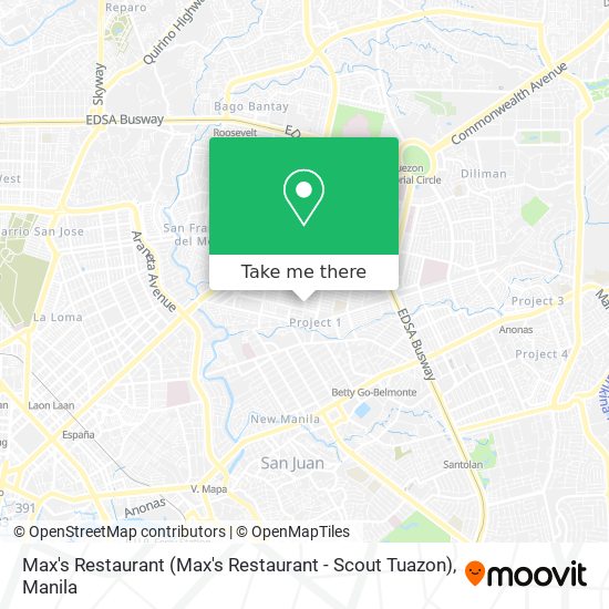 Max's Restaurant (Max's Restaurant - Scout Tuazon) map