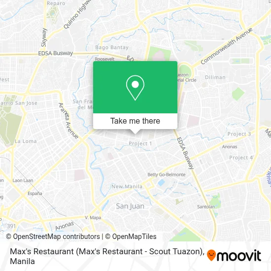Max's Restaurant (Max's Restaurant - Scout Tuazon) map