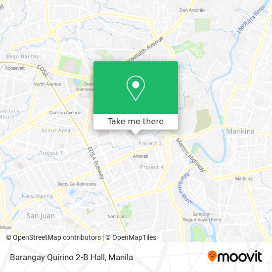 Barangay Quirino 2-B Hall map