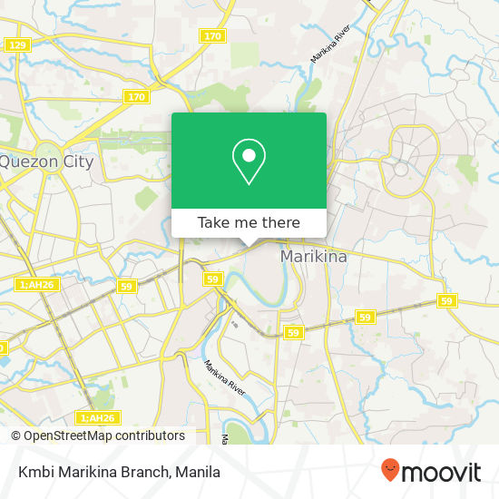Kmbi Marikina Branch map