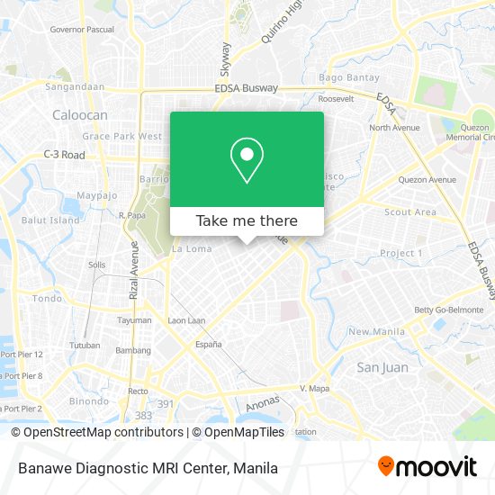 Banawe Diagnostic MRI Center map
