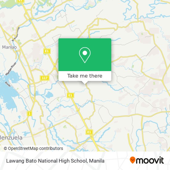 Lawang Bato National High School map