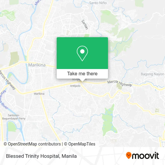 Blessed Trinity Hospital map