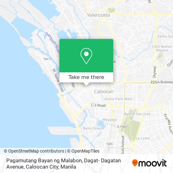 Pagamutang Bayan ng Malabon, Dagat- Dagatan Avenue, Caloocan City map