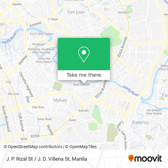 J. P. Rizal St / J. D. Villena St map