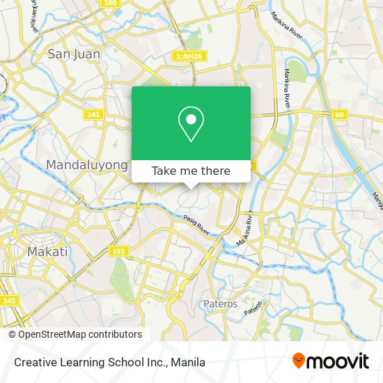 Creative Learning School Inc. map