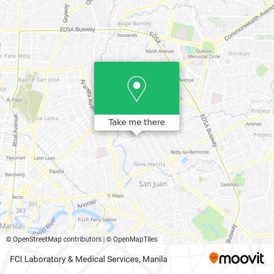 FCI Laboratory & Medical Services map