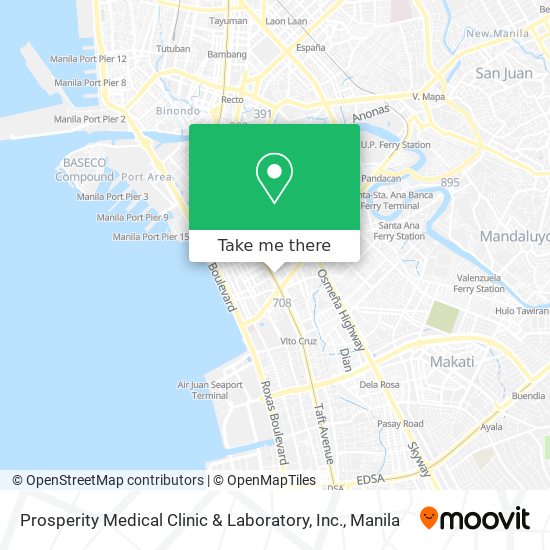 Prosperity Medical Clinic & Laboratory, Inc. map