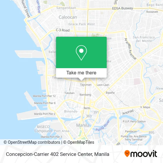 Concepcion-Carrier 402 Service Center map