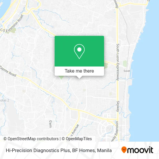 Hi-Precision Diagnostics Plus, BF Homes map
