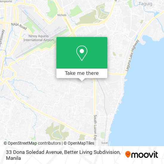33 Dona Soledad Avenue, Better Living Subdivision map