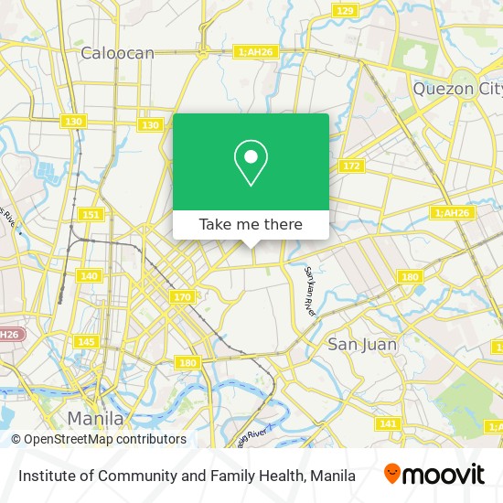 Institute of Community and Family Health map