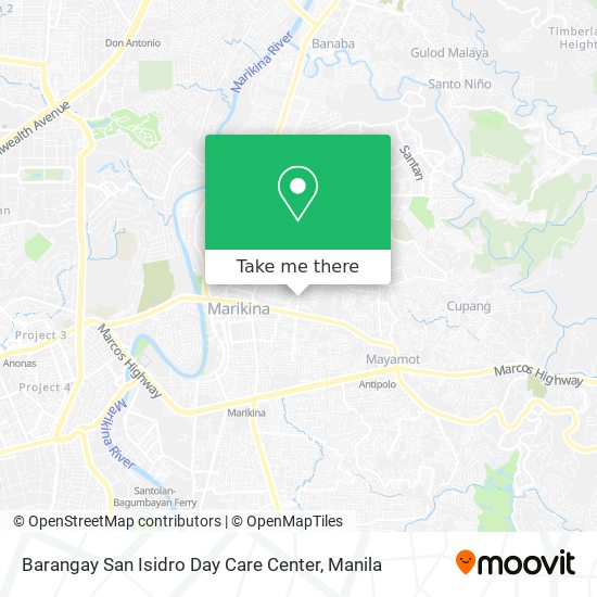 Barangay San Isidro Day Care Center map