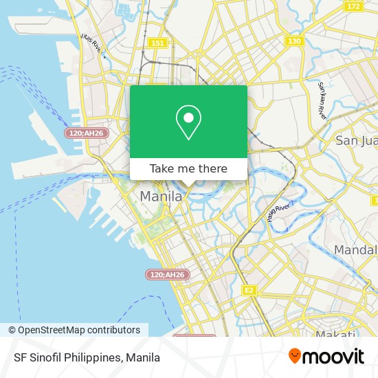SF Sinofil Philippines map