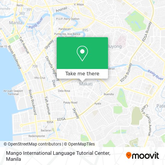 Mango International Language Tutorial Center map