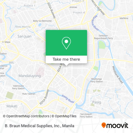B. Braun Medical Supplies, Inc. map