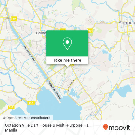 Octagon Ville Dart House & Multi-Purpose Hall map