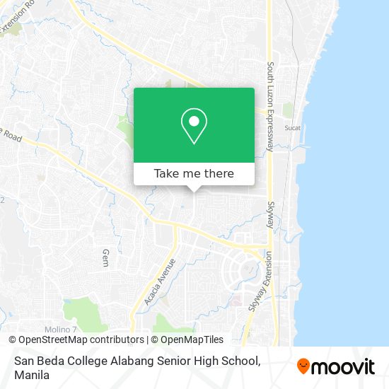 San Beda College Alabang Senior High School map