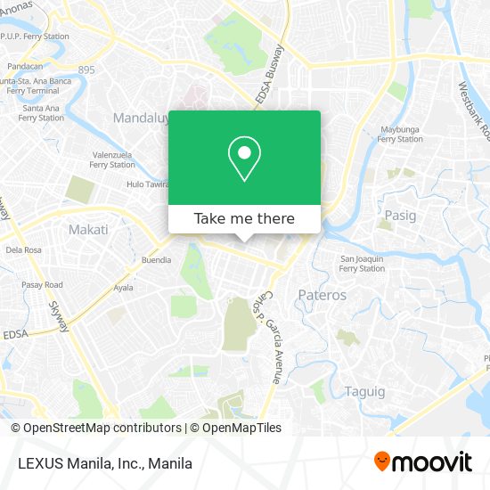 LEXUS Manila, Inc. map