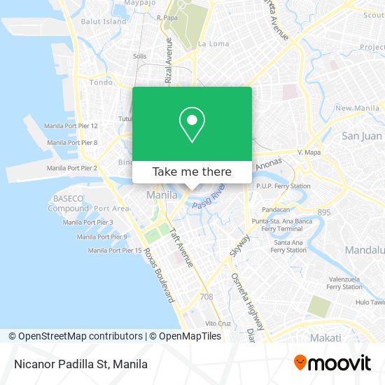 Nicanor Padilla St map