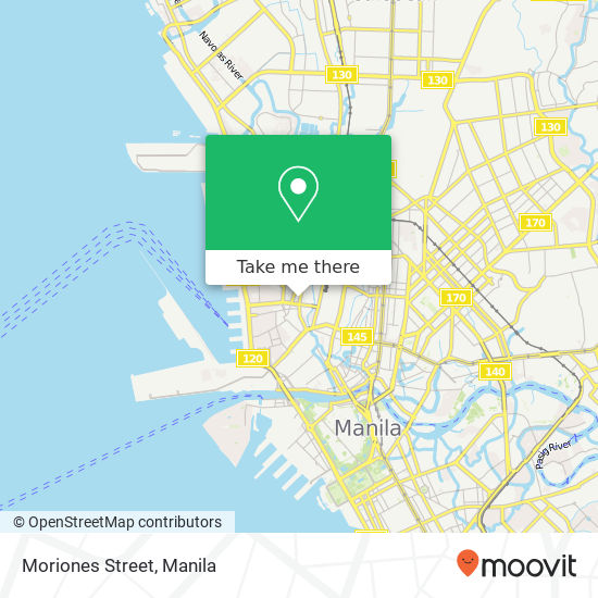 Moriones Street map