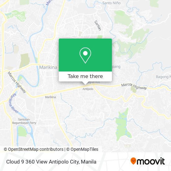 Cloud 9 360 View Antipolo City map
