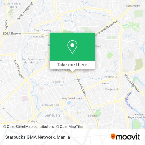 Starbucks GMA Network map