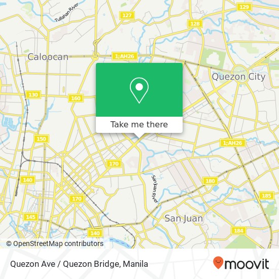 Quezon Ave / Quezon Bridge map