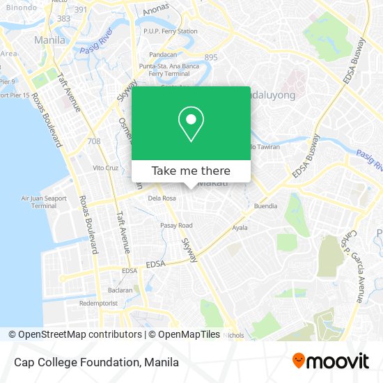 Cap College Foundation map