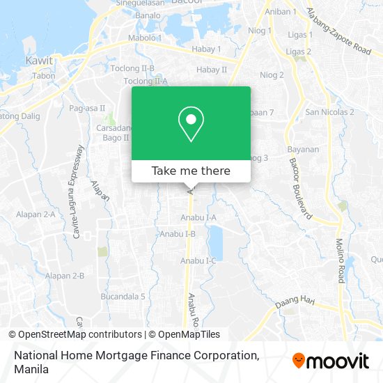 National Home Mortgage Finance Corporation map