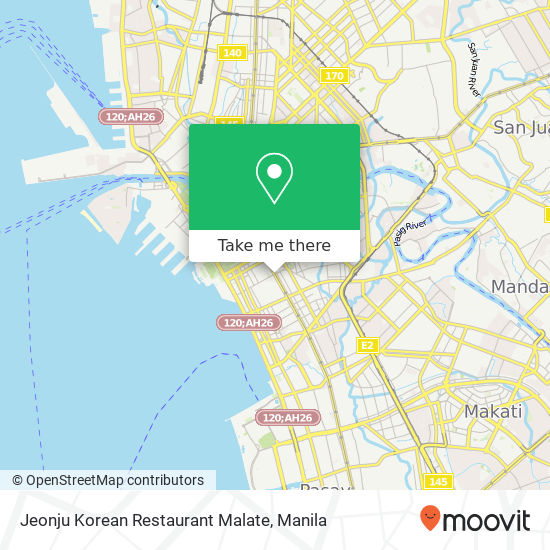 Jeonju Korean Restaurant Malate map
