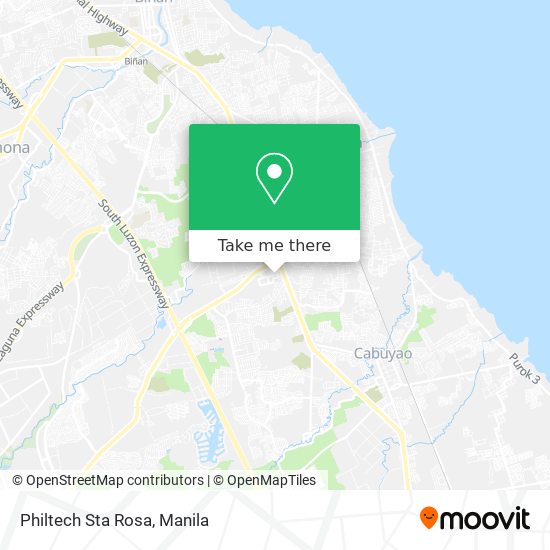 Philtech Sta Rosa map