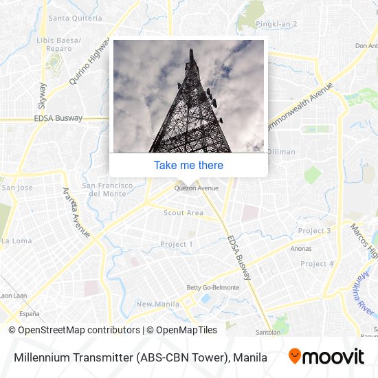 Millennium Transmitter (ABS-CBN Tower) map