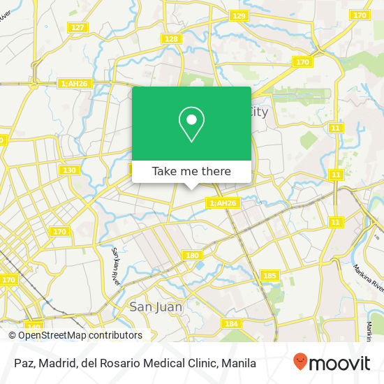 Paz, Madrid, del Rosario Medical Clinic map