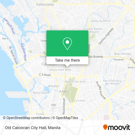 Old Caloocan City Hall map