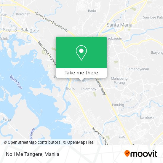 Noli Me Tangere map