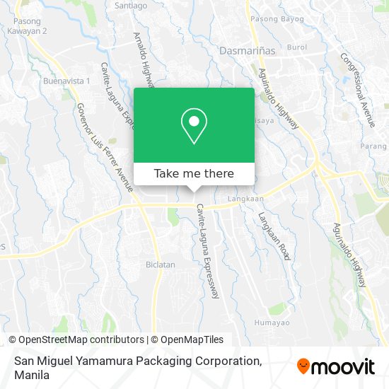 San Miguel Yamamura Packaging Corporation map