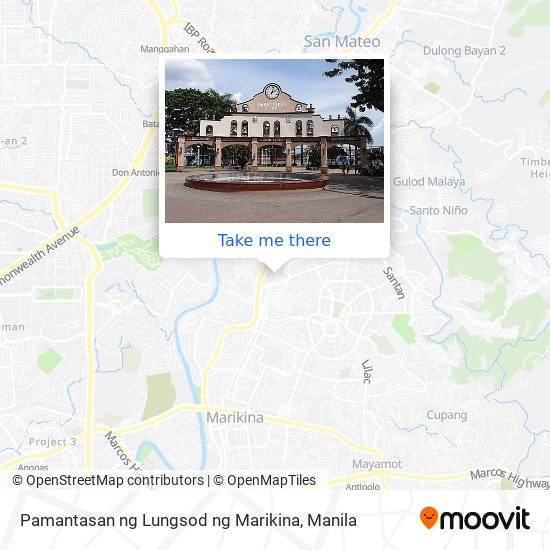 Pamantasan ng Lungsod ng Marikina map