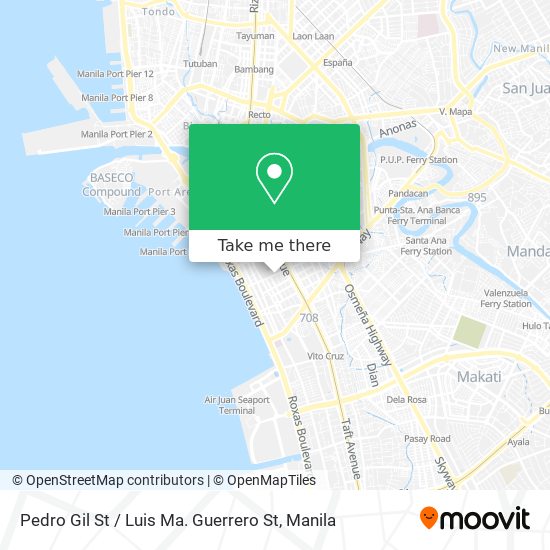 Pedro Gil St / Luis Ma. Guerrero St map