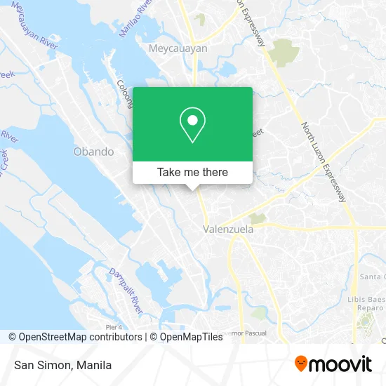 San Simon map