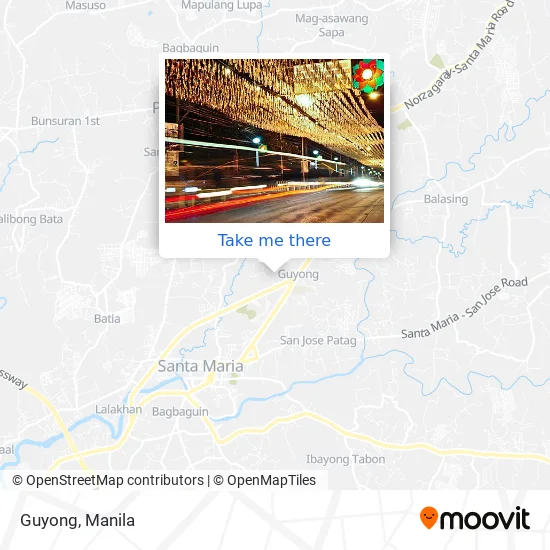 Guyong Sta Maria Bulacan Map How To Get To Guyong In Santa Maria By Bus?