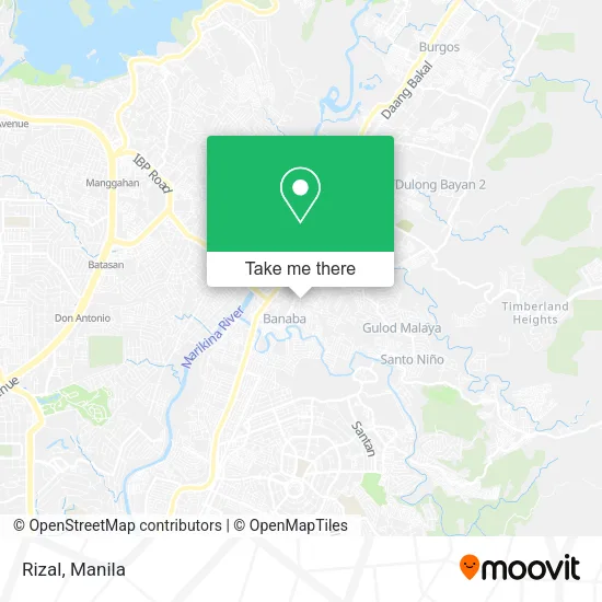 Rizal map