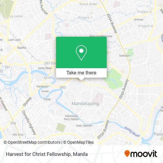 Harvest for Christ Fellowship map