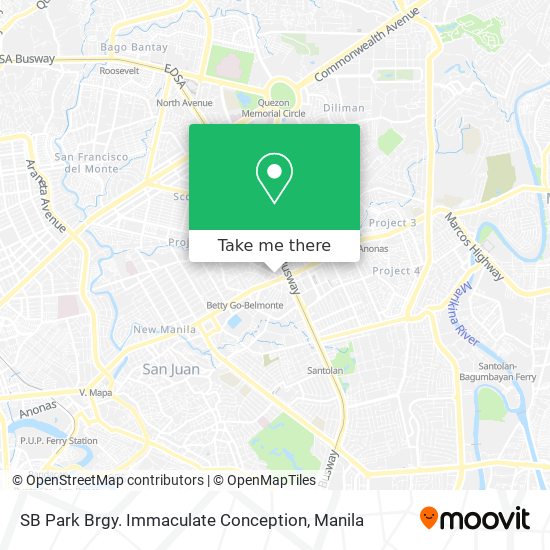 SB Park Brgy. Immaculate Conception map