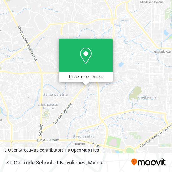 St. Gertrude School of Novaliches map