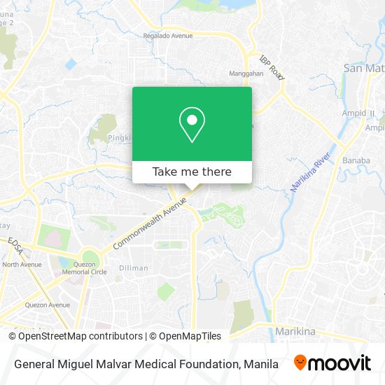 General Miguel Malvar Medical Foundation map