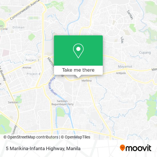 5 Marikina-Infanta Highway map