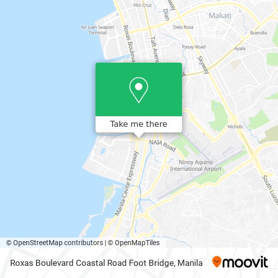 Roxas Boulevard Coastal Road Foot Bridge map